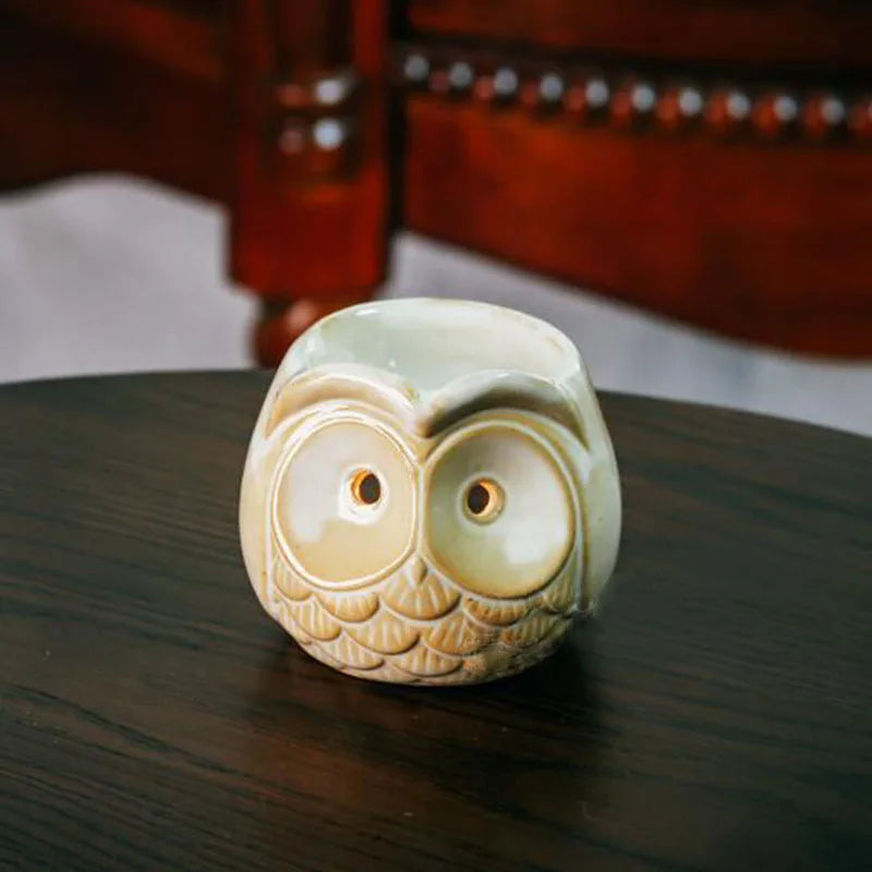 Handcrafted Ceramic Owl Aroma Burner