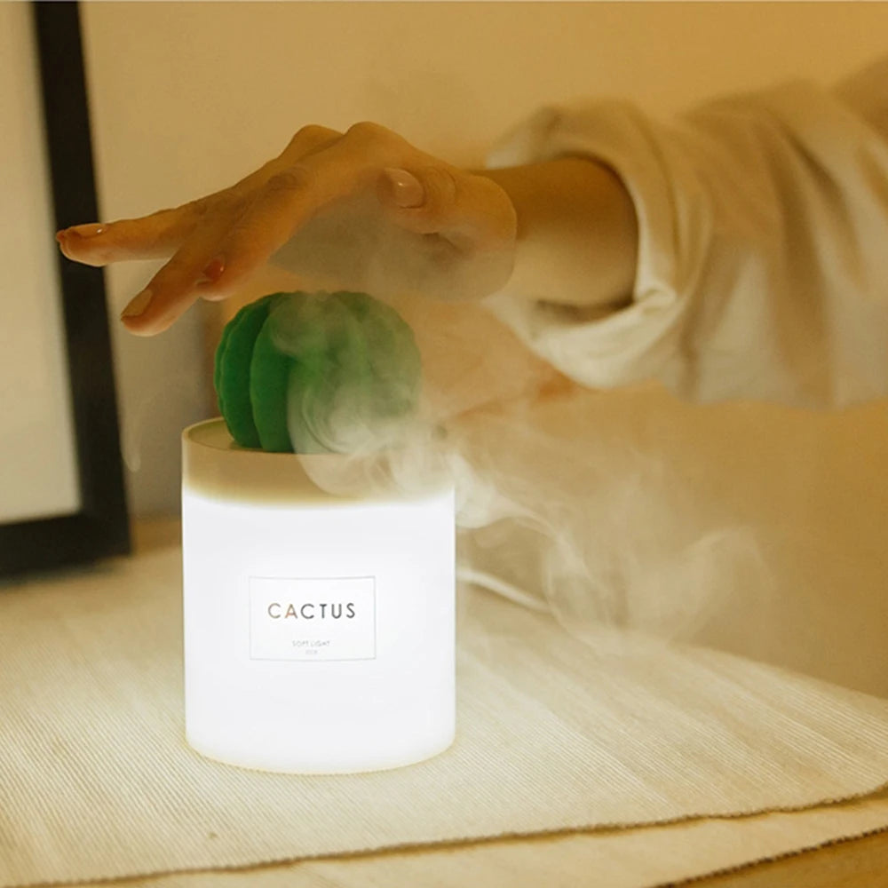 Cactus Ultrasonic Aroma Essential Oil Diffuser