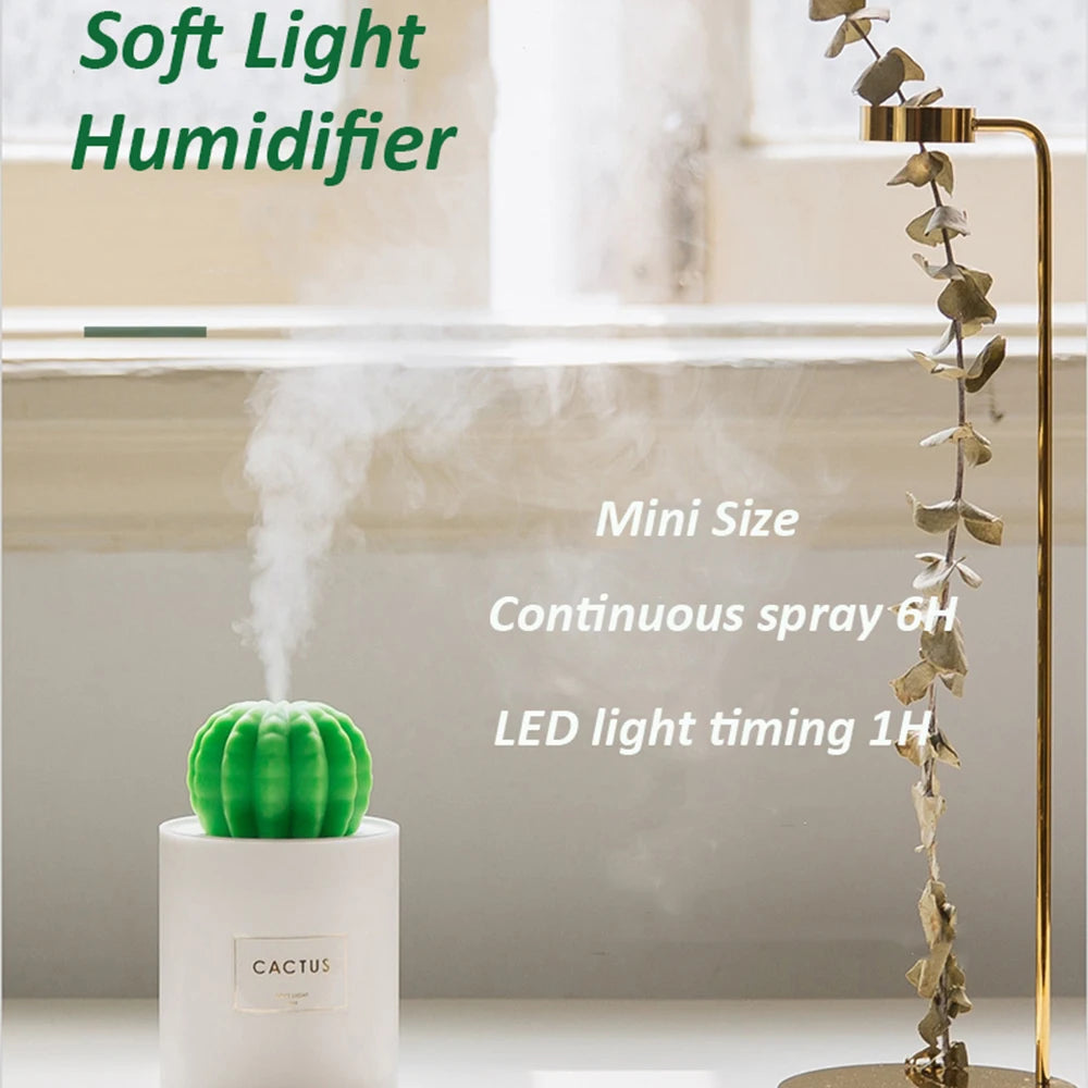 Cactus Ultrasonic Aroma Essential Oil Diffuser