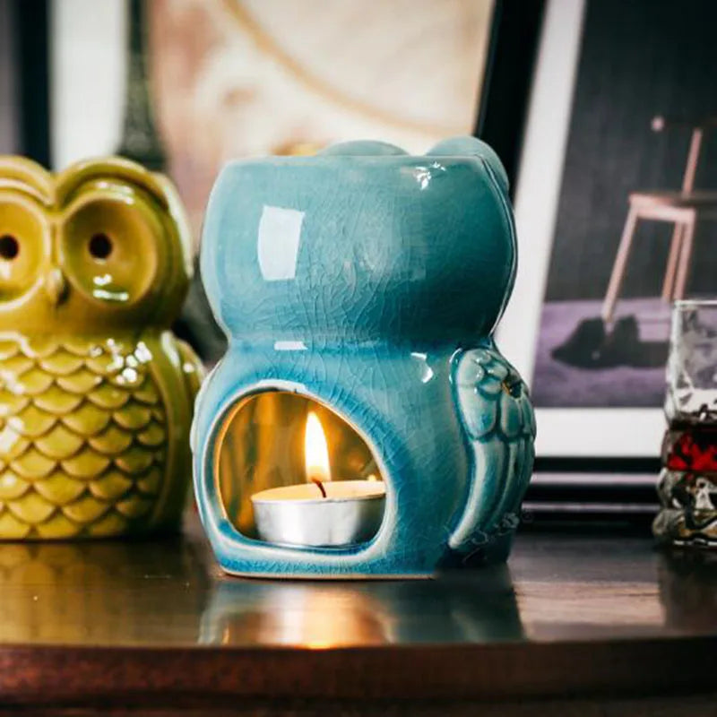 Handcrafted Ceramic Owl Aroma Burner