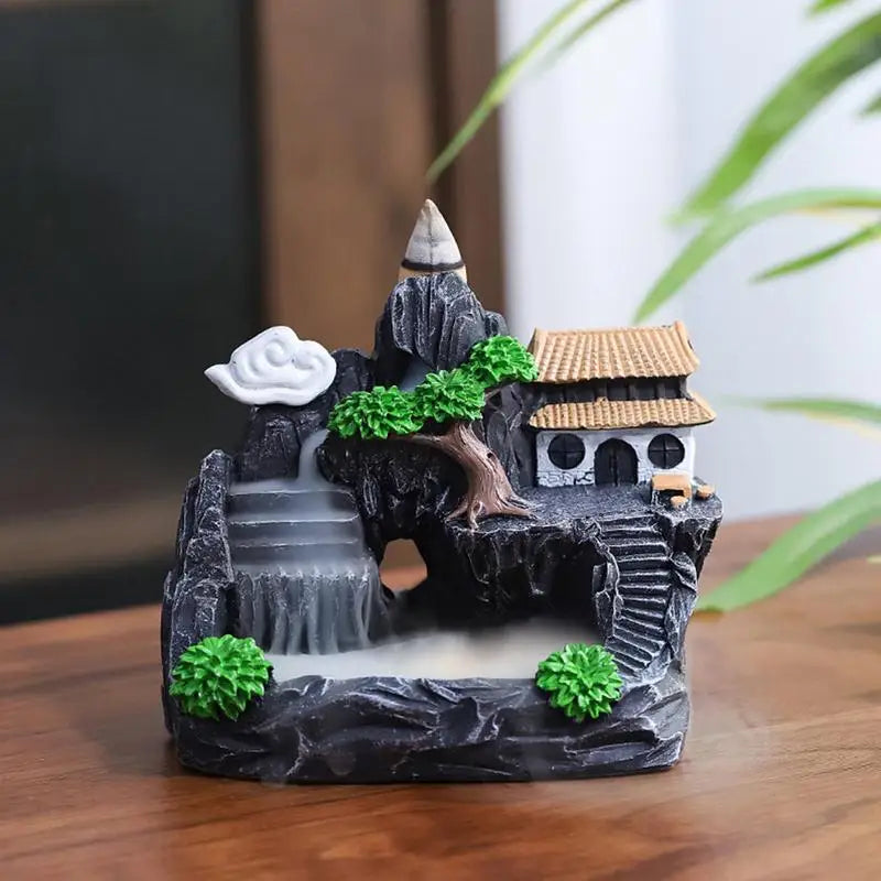 Aromatherapy Waterfall Incense Holder With Cones
