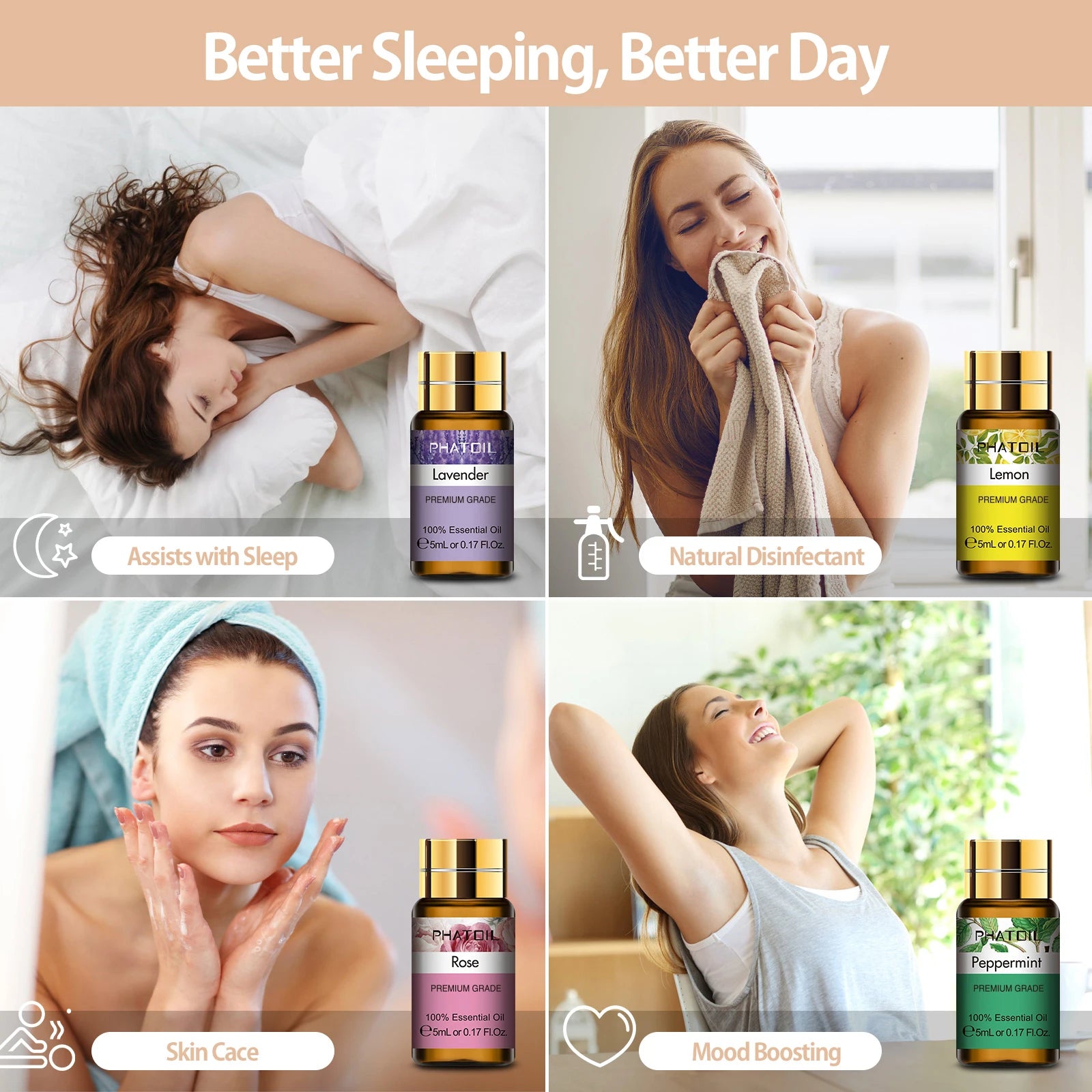 Pure Essential Oils 15pcs Gift Set for Aromatherapy Enthusiasts