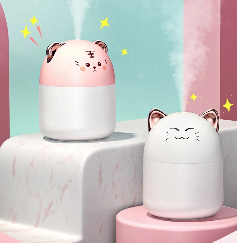 Ultrasonic Cute Pet Aroma Diffuser with Colourful Night Light