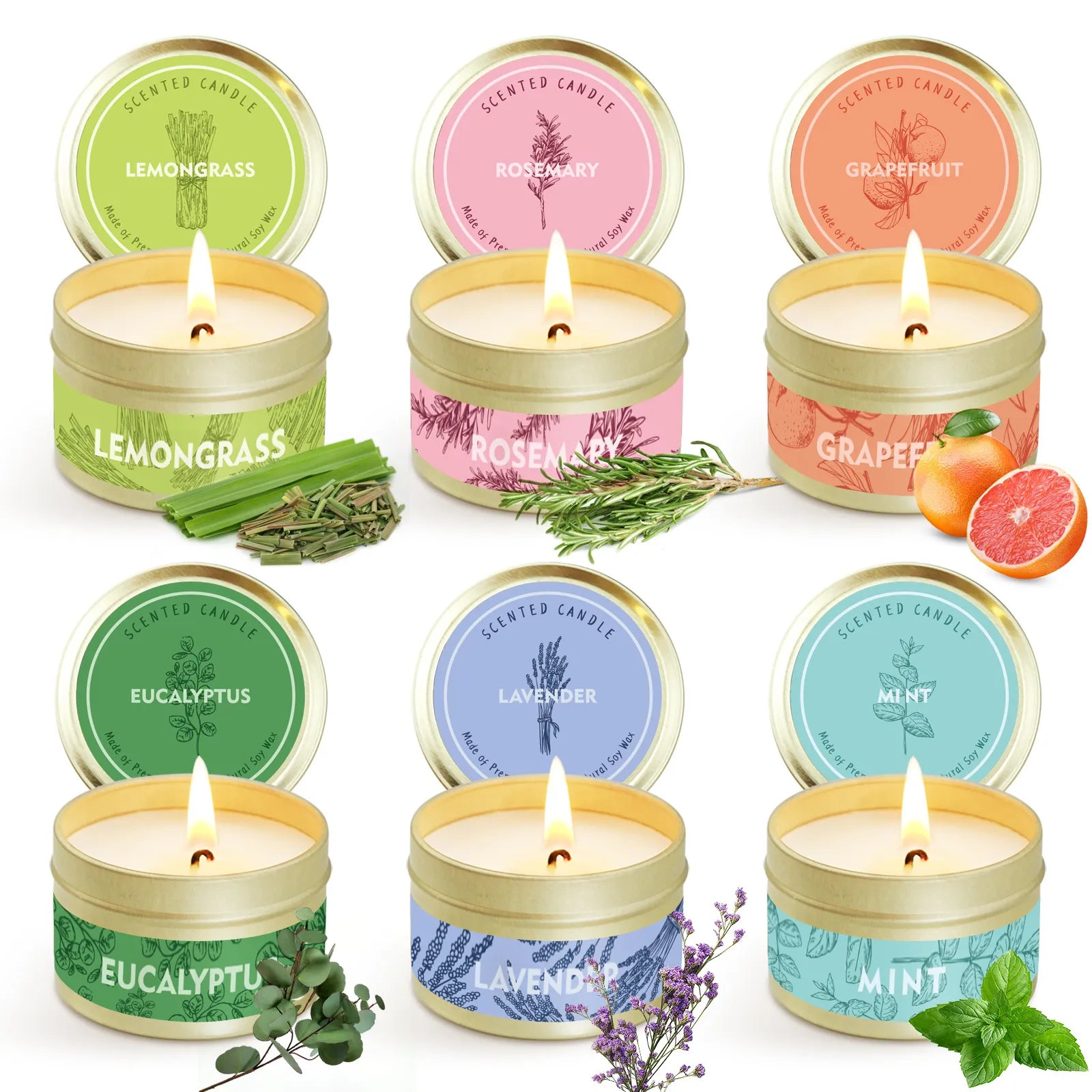 Smokeless Scented Aromatic Candles