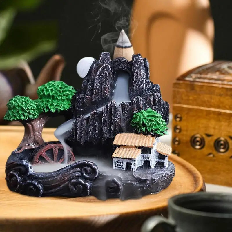 Aromatherapy Waterfall Incense Holder With Cones
