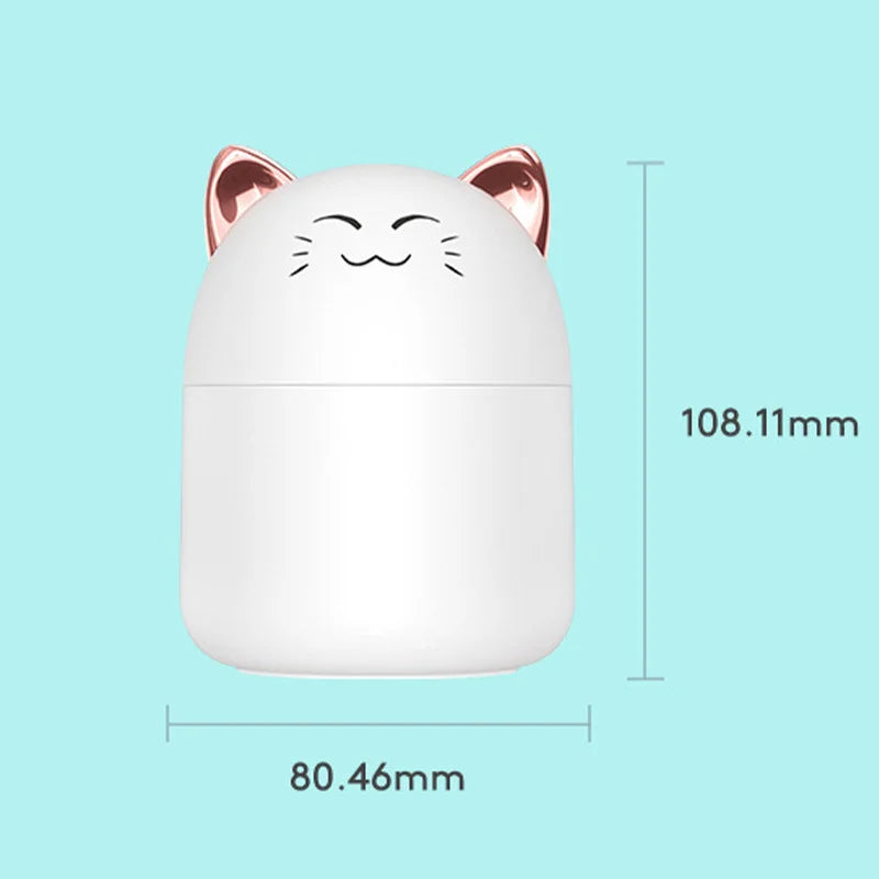 Ultrasonic Cute Pet Aroma Diffuser with Colourful Night Light