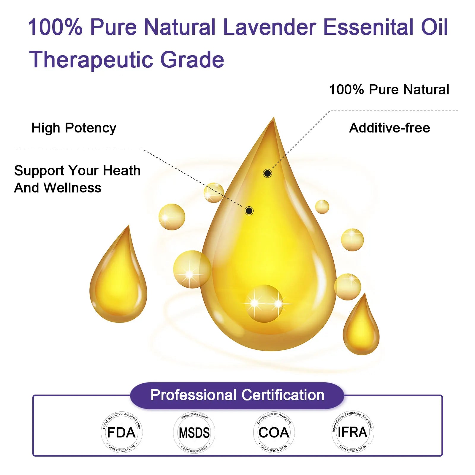 Therapeutic Grade Pure Natural Essential Oils for Aromatherapy