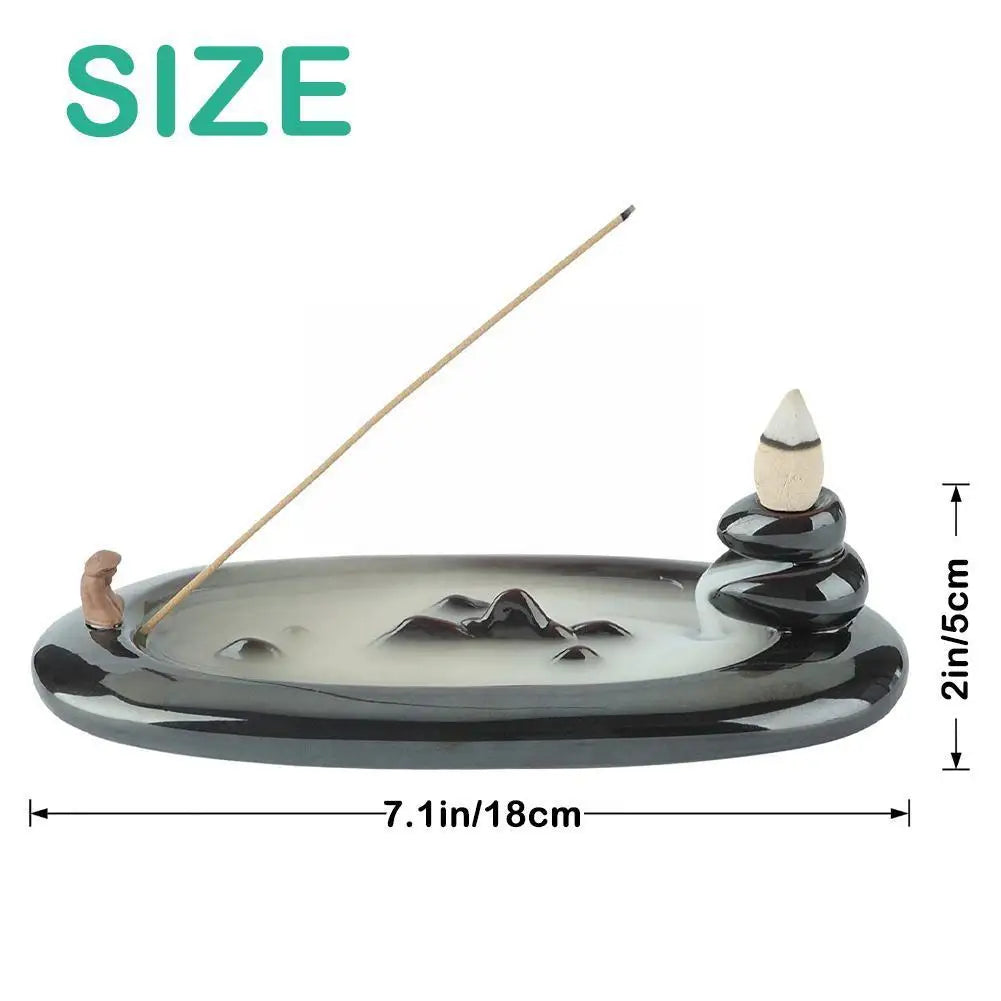 Boat Incense Stick Holder Vintage Ornament Fisherman