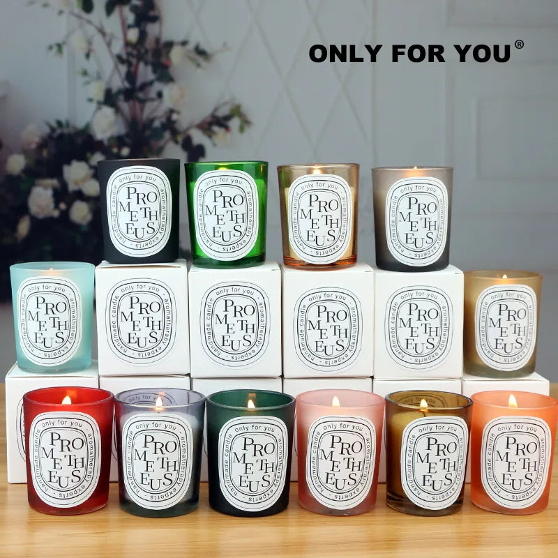 Multi-color Aromatherapy Handmade Soy Wax European Romantic Candle