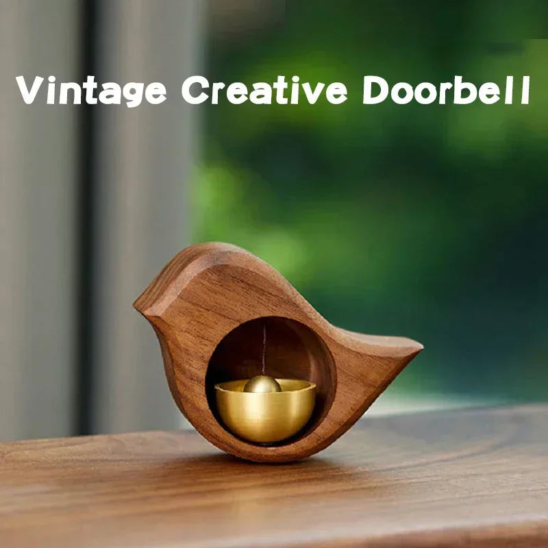 Wooden Doorbell Japanese Bird Bell Wind Chimes