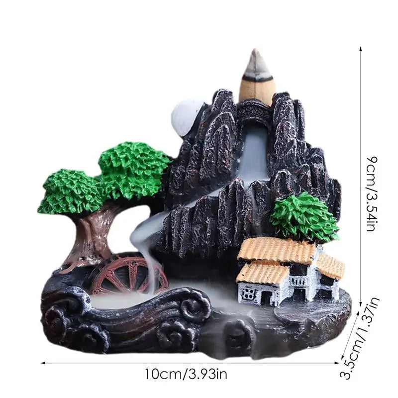 Aromatherapy Waterfall Incense Holder With Cones