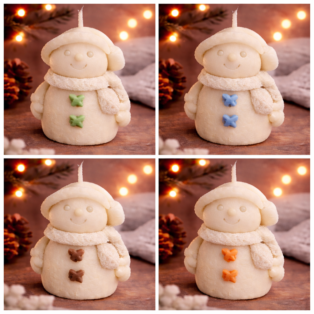 Snowman Star Candles