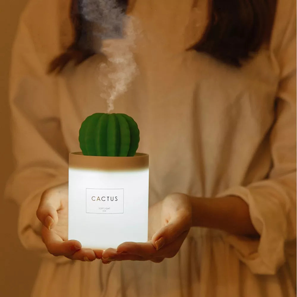 Cactus Ultrasonic Aroma Essential Oil Diffuser