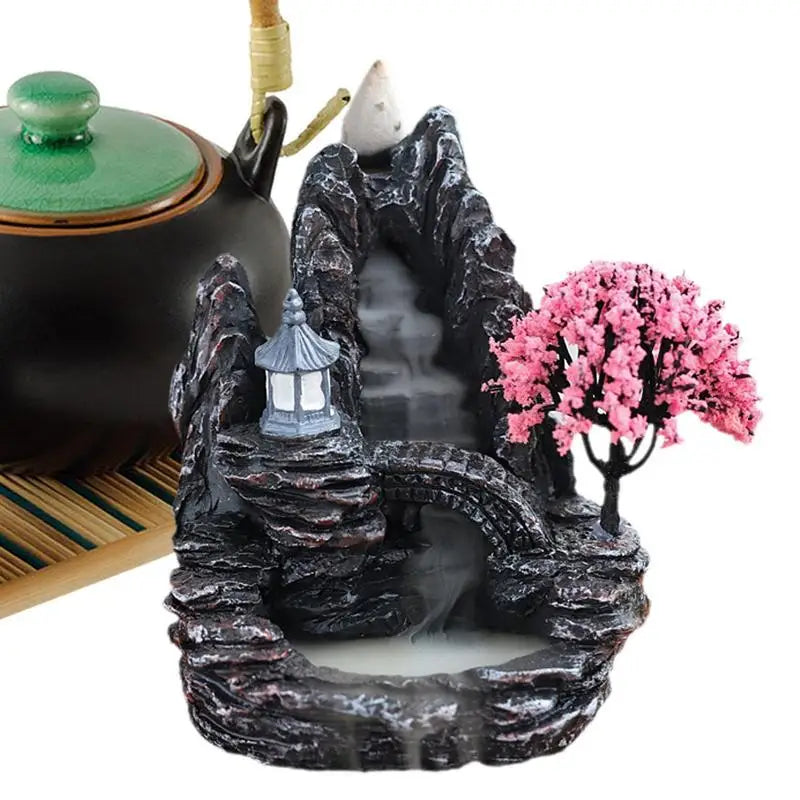 Aromatherapy Waterfall Incense Holder With Cones