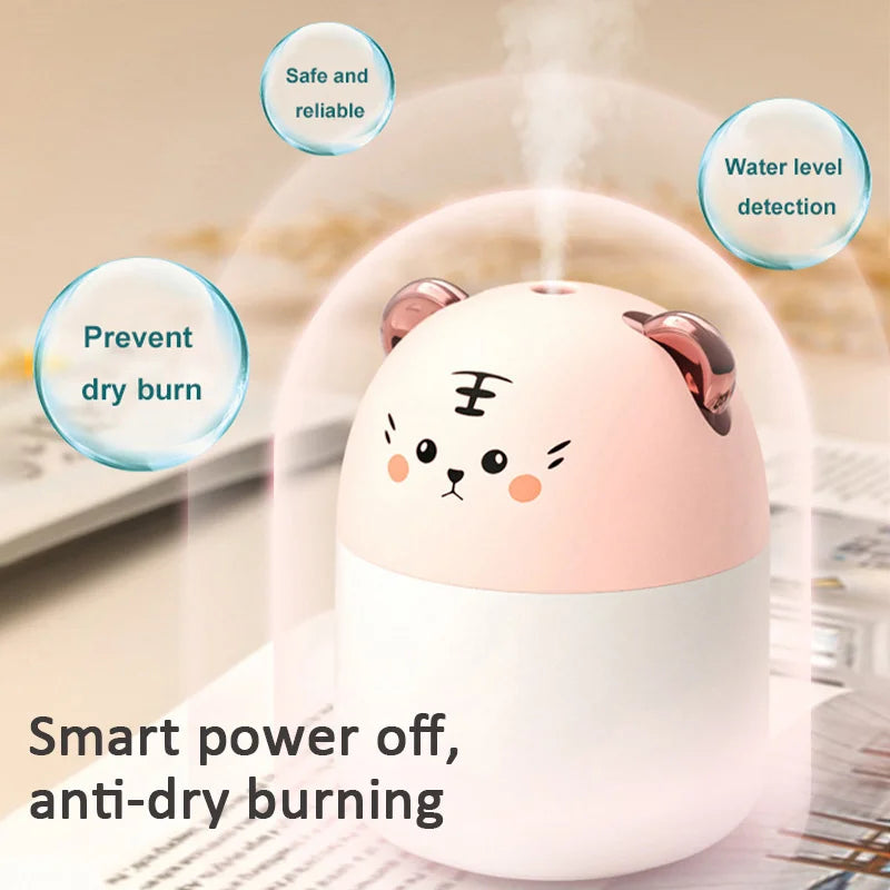 Ultrasonic Cute Pet Aroma Diffuser with Colourful Night Light