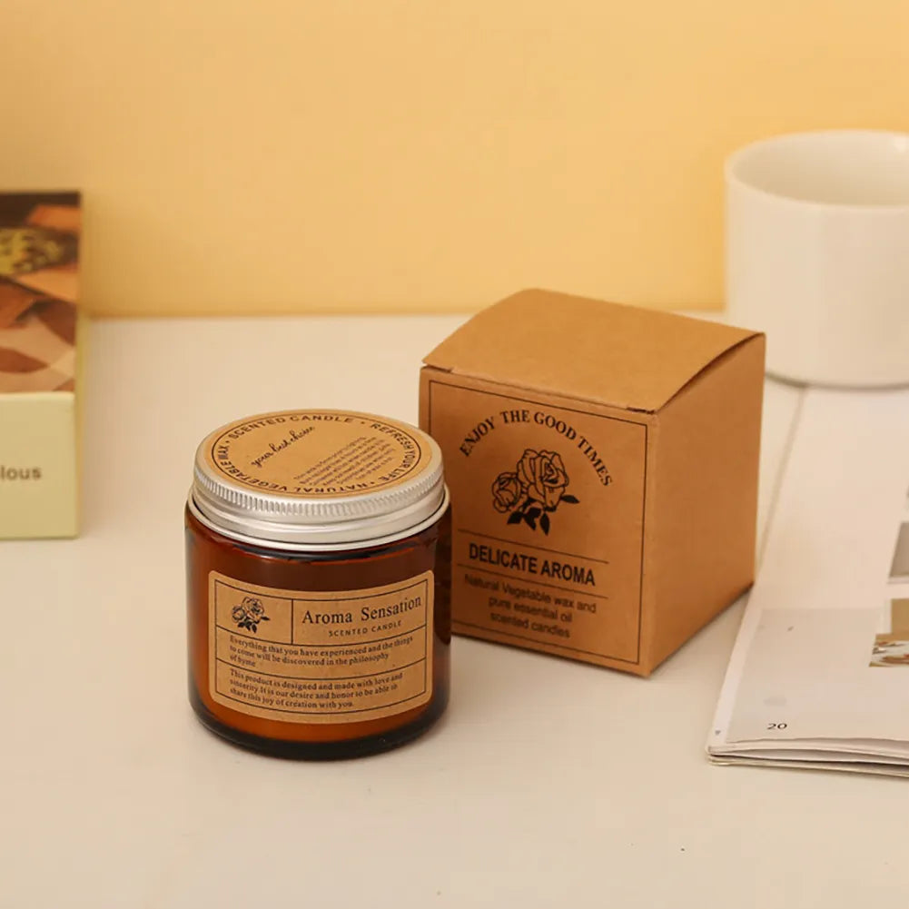 Natural Rose petal Scented Soy Wax Candles